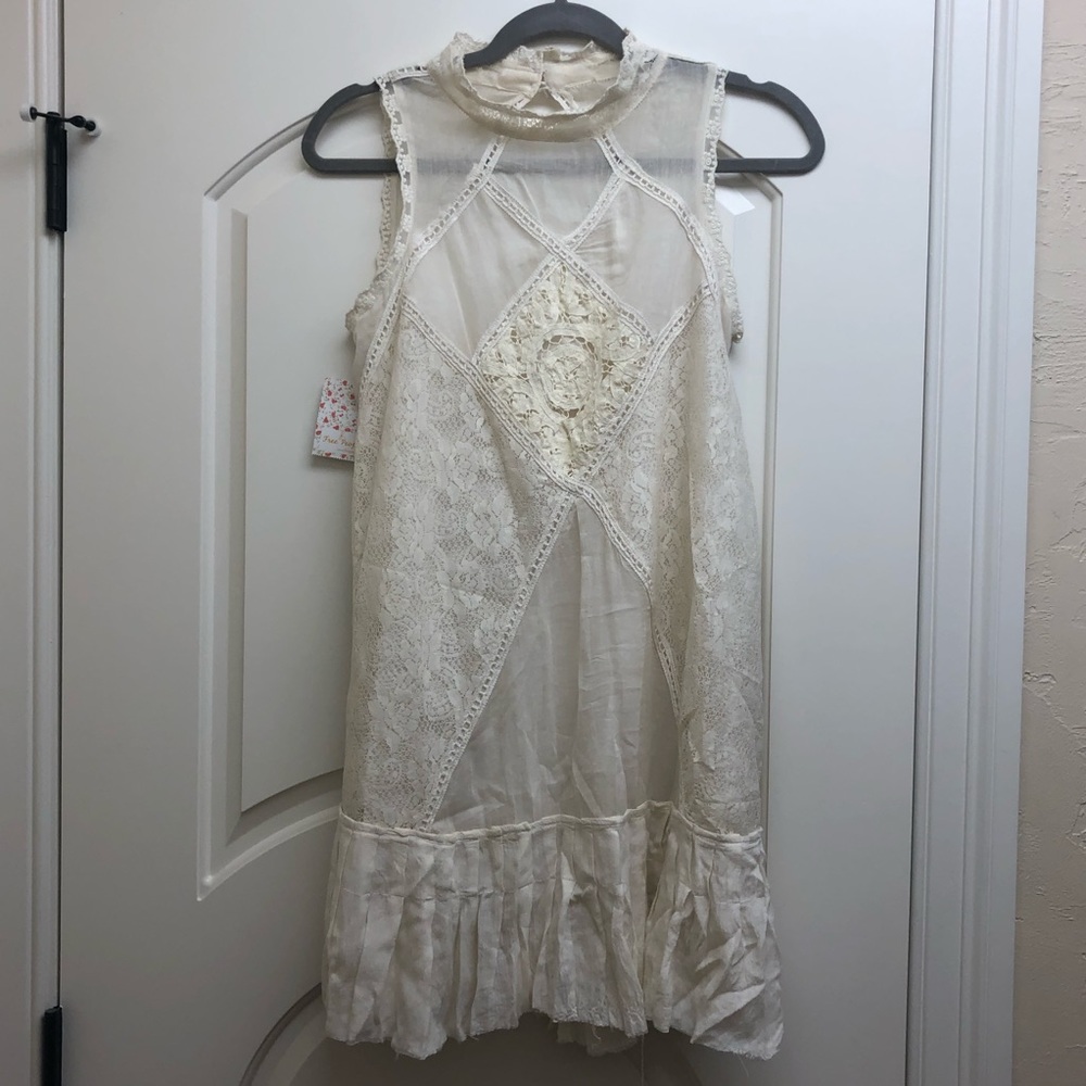 FREE PEOPLE IVORY LACE DRESS